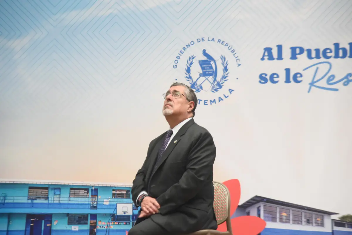 El presidente Bernardo Arévalo durante la conferencia de prensa "La Ronda", el miércoles 25 de febrero de 2026., Omar Solís/Emisoras Unidas