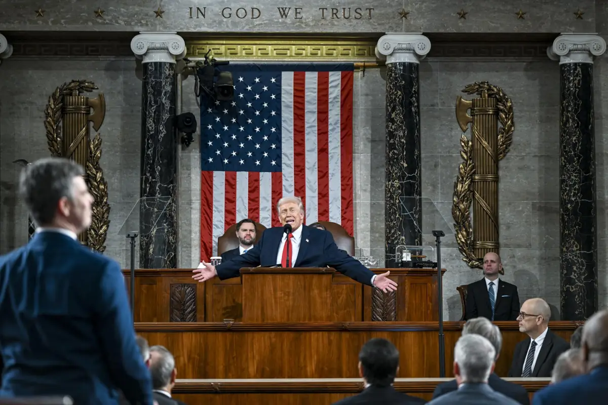Trump en su discurso sobre el Estado de la Unión, EFE