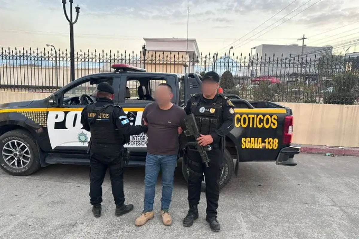 El extraditable fue sorprendido en el departamento de Quetzaltenango., PNC de Guatemala.
