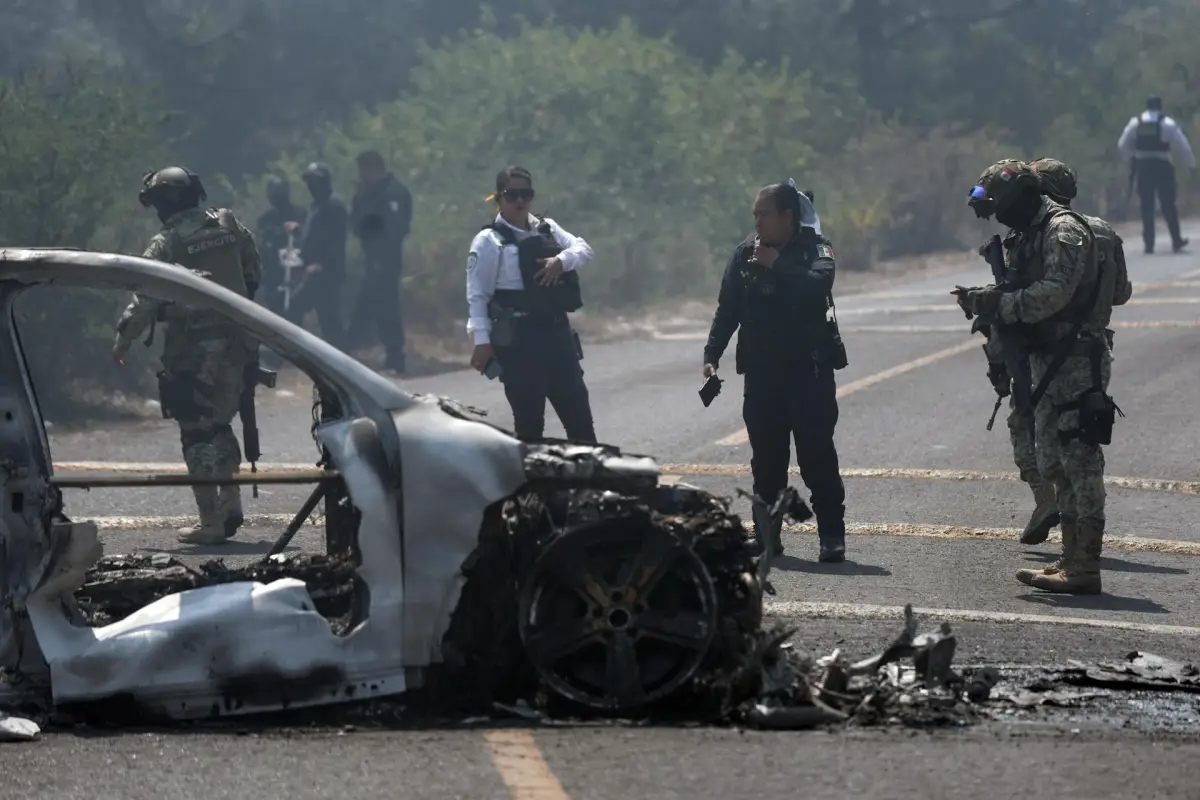 Violencia en México tras muerte de 'el Mencho', EFE