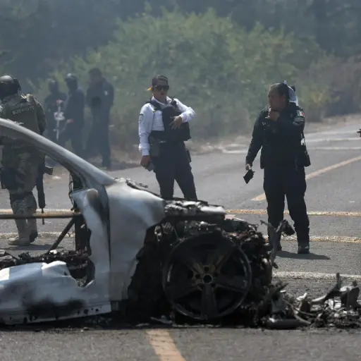 Violencia en México tras muerte de 'el Mencho' ,EFE