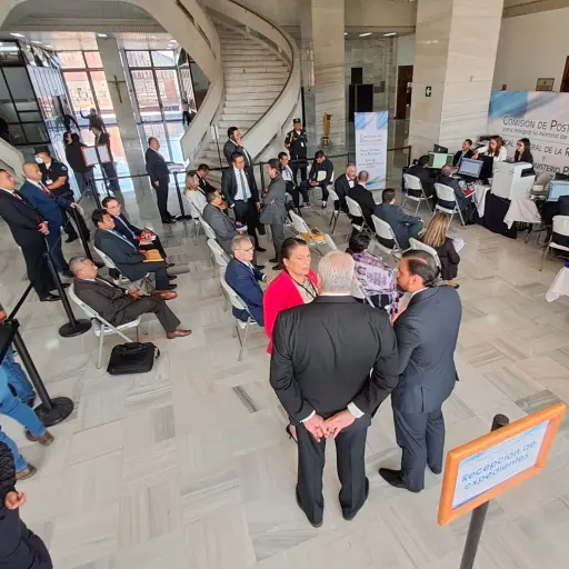 Durante la tarde se registró una alta afluencia de aspirantes a Fiscal General. ,Foto Omar Solís