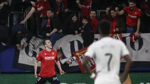 El Real Madrid tropieza en su visita al Osasuna