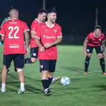 El Kun Agüero sufre grave lesión en partido de veteranost