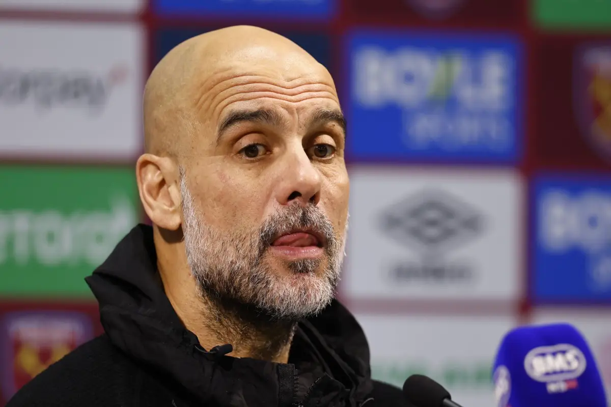 Pep Guardiola en conferencia de prensa - EFE