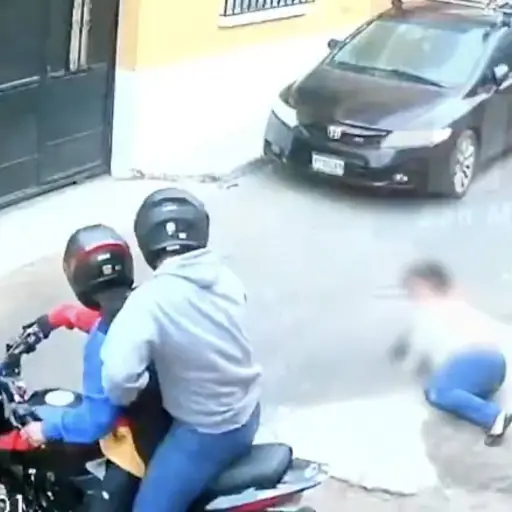 Asalto en la zona 12. ,Captura de pantalla video de X.