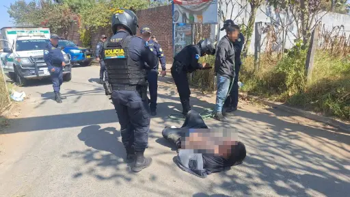 Enfrentamiento armado en Chimaltenango: Dos sospechosos detenidos y un agente herido