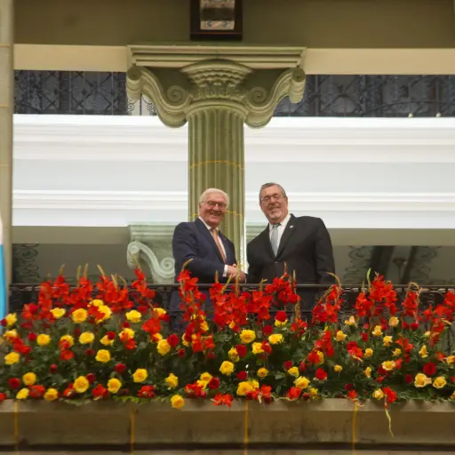 El presidente de Guatemala, Bernardo Arévalo, se reunió con su homólogo de Alemania, Frank-Walter Steinmeier. ,Omar Solís/Emisoras Unidas