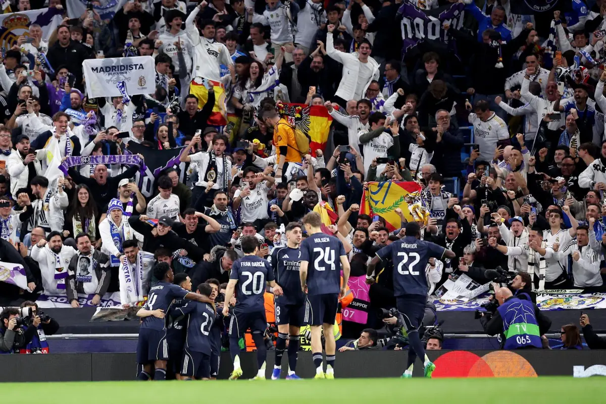 Celebración del Real Madrid ante el Manchester City - EFE