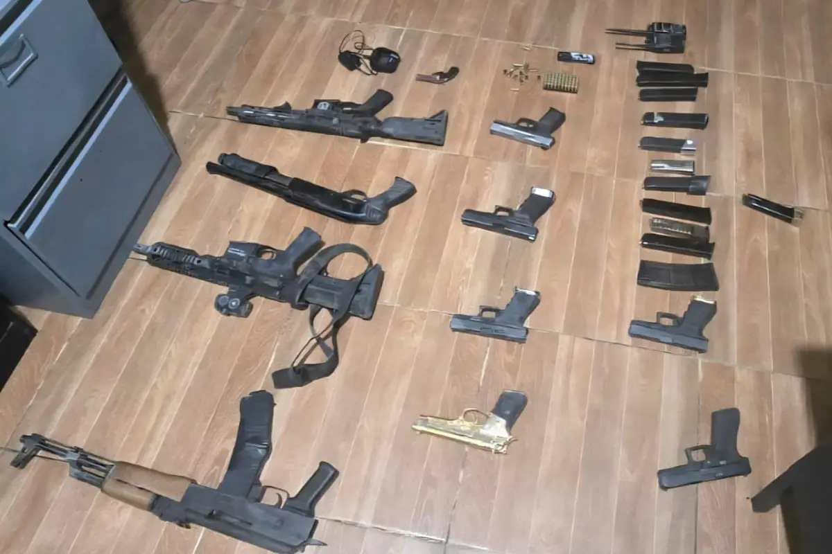 Las autoridades también localizaron un arsenal., Foto PNC