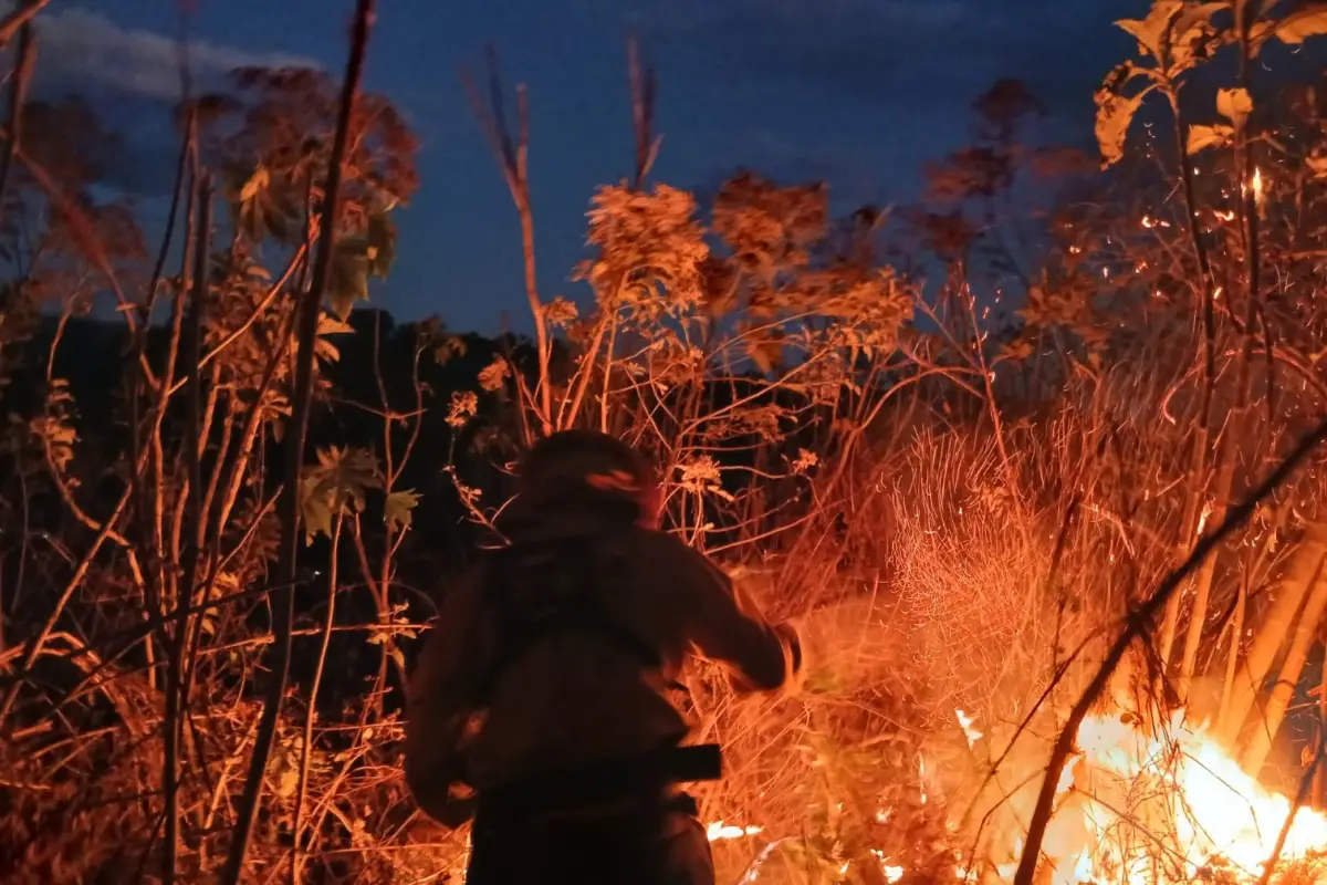 El incendio más reciente fue reportado en Villa Canales por Conred., Conred.