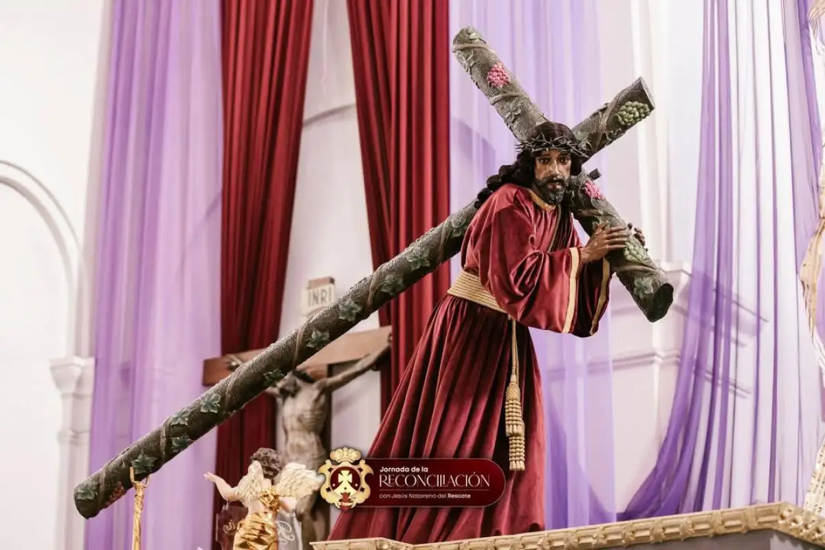 La Procesión de Jesús Nazareno del Rescate es una de las que más fieles católicos convoca., Redes sociales.