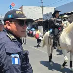 Tras la conducción del sospechoso, la PNC fortaleció la vigilancia en las actividades de la feria. ,PNC de Guatemala.