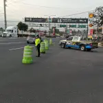Autoridades viales instalaron señalización temporal en las calles de Villa Nueva, por el convite local. ,Dalia Santos / PMT de Villa Nueva.