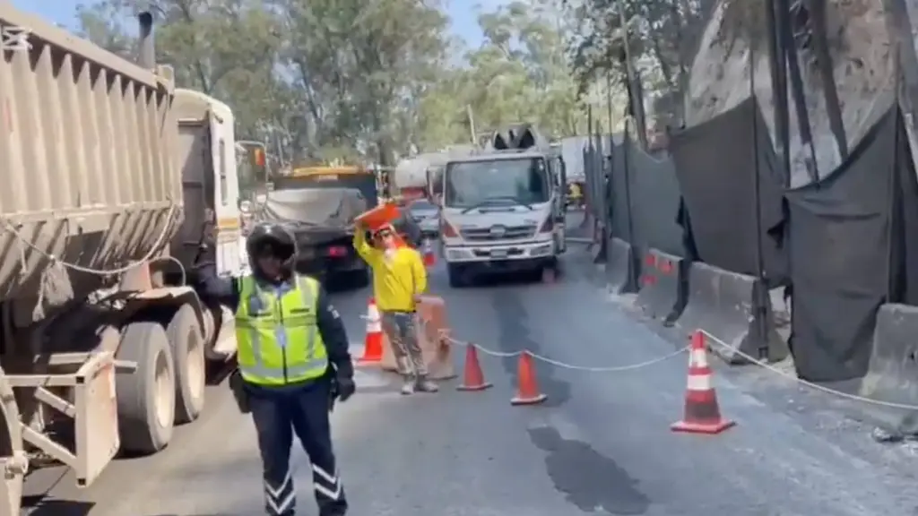 Cierre en la subida de Villa Lobos por trabajos. ,PMT de Villa Nueva