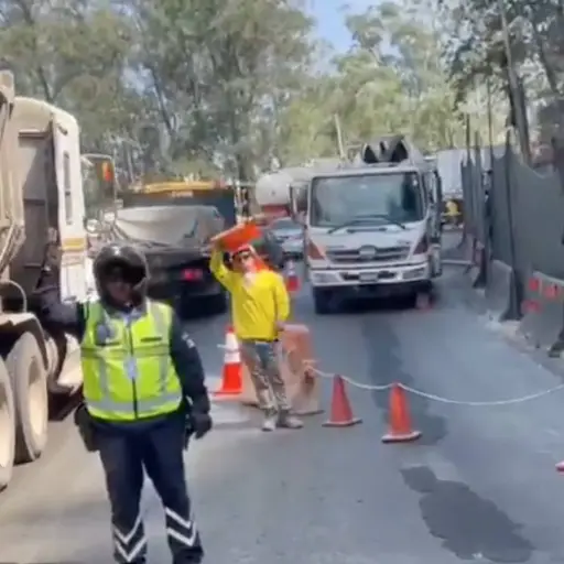 Cierre en la subida de Villa Lobos por trabajos. ,PMT de Villa Nueva