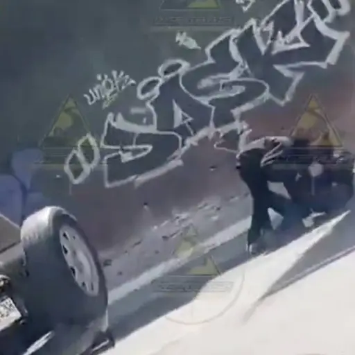 Roban moto en ruta a zona 1. ,Captura de pantalla video de X.