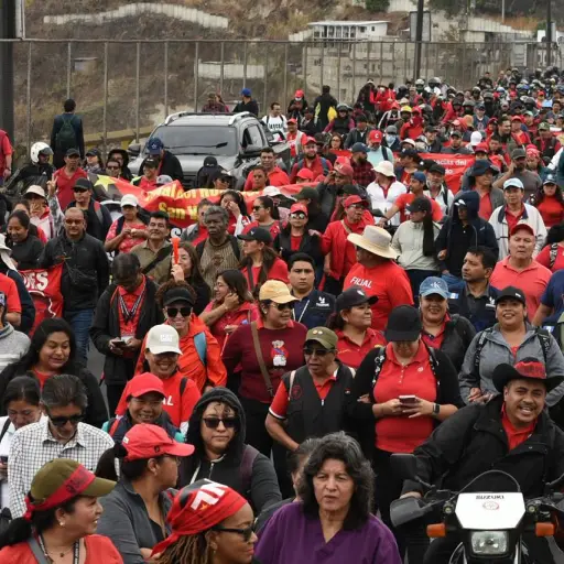 Manifestación de salubristas en el Periférico. ,Omar Solís/Emisoras Unidas