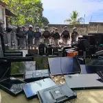 Las Fuerzas de Seguridad requisaron la cárcel de Puerto Barrios ,Foto Ejército