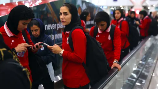 Dudas sobre el destino de la selección femenina de Irán 