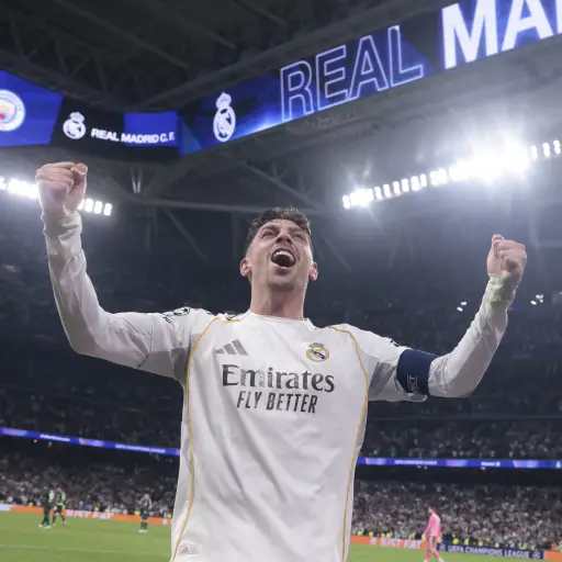Fede Valverde logró triplete ante Manchester City