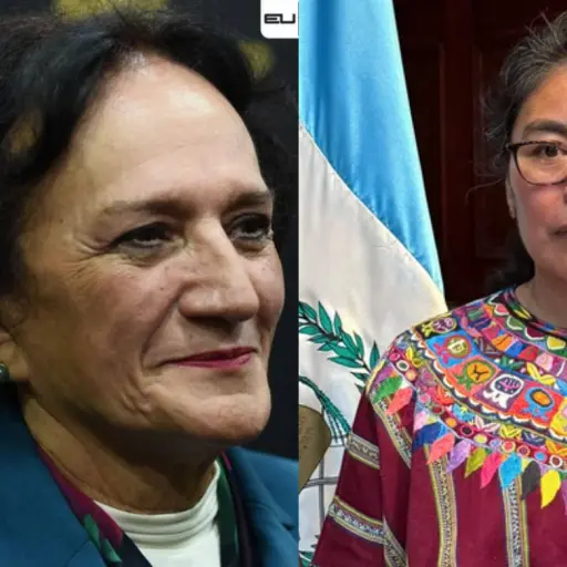 Magistrada titular de la Corte de Constitucionalidad, Anabella Morfín y magistrada suplente, María Magdalena Jocholá. ,Captura de pantalla