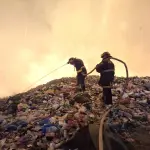 Incendio de grandes proporciones afecta vertedero municipal en Totonicapánt