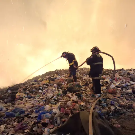 Cuerpos de socorro trabajan para combatir el incendio en el vertedero de Totonicapán. ,Bomberos Voluntarios