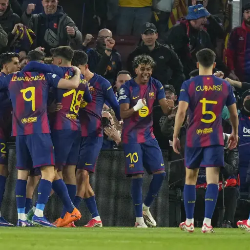 Celebración del Barcelona ante el Newcastle en el Spotify Camp Nou - EFE