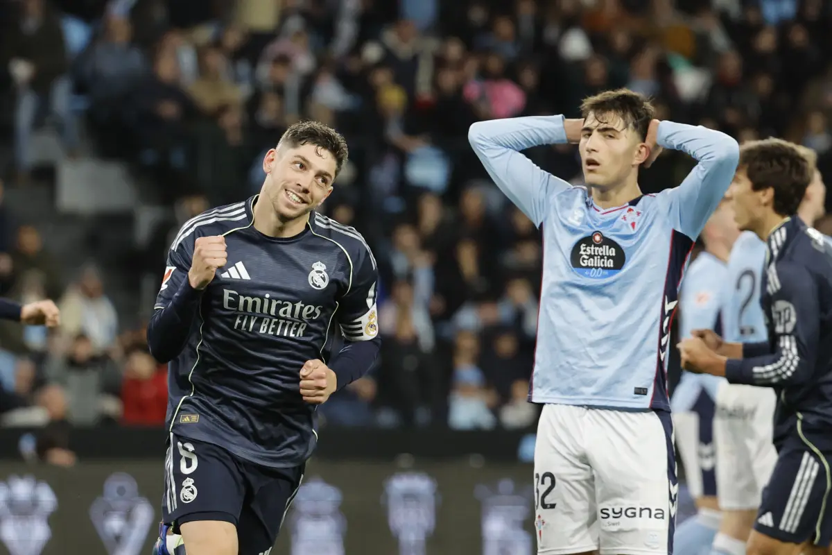 Fede Valverde da triunfo al Real Madrid en su 124 aniversario 