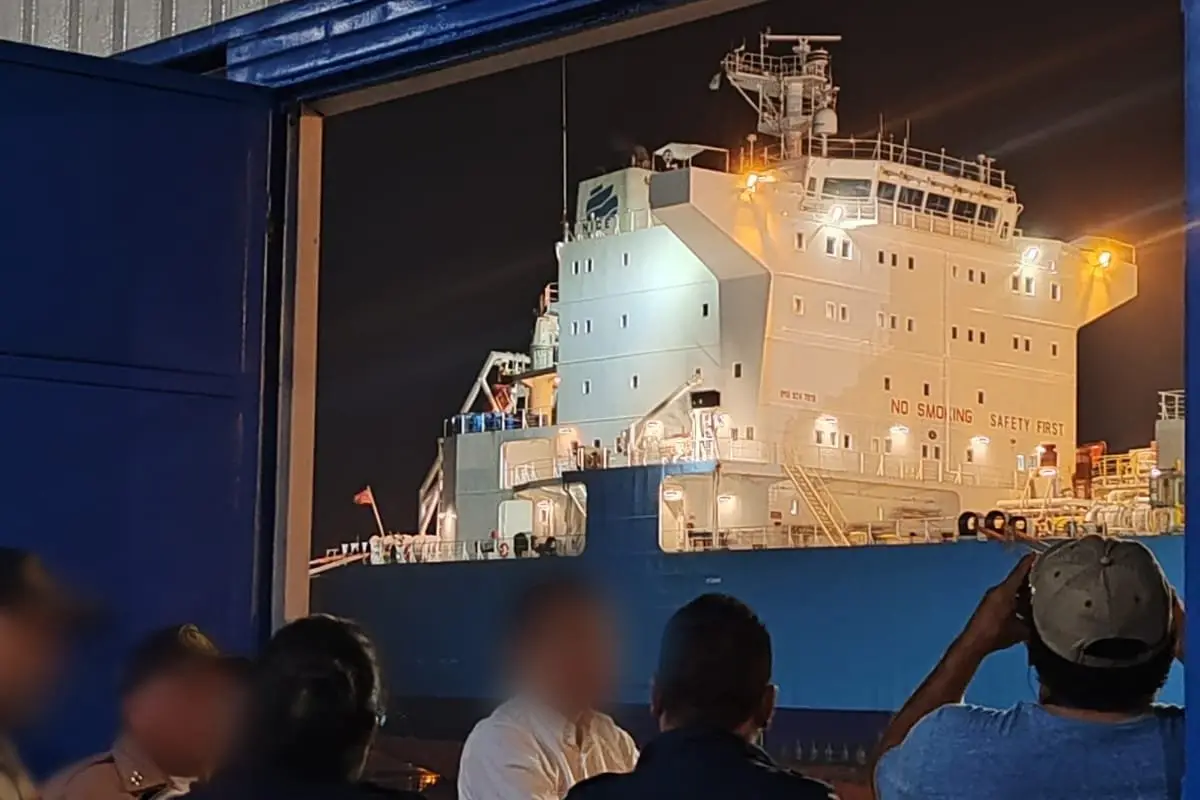 El Ministerio Público inicio las investigaciones del incidente ocurrido en Puerto Quetzal., Foto MP