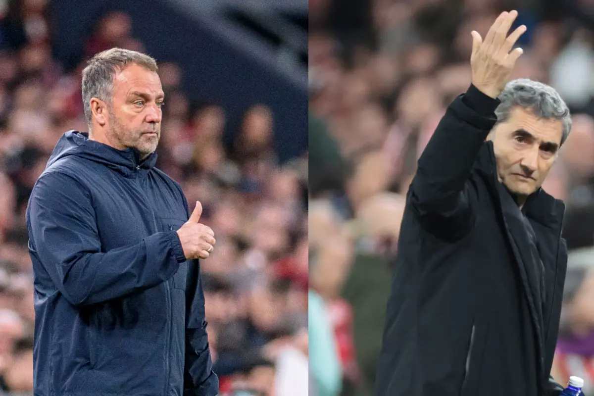 Hansi Flick y Ernesto Valverde se midieron este sábado en Bilbao 