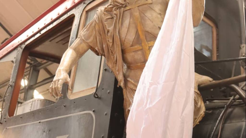 Museo del Ferrocarril invita a la exposición devocional de El Calvario  | Alex Meoño