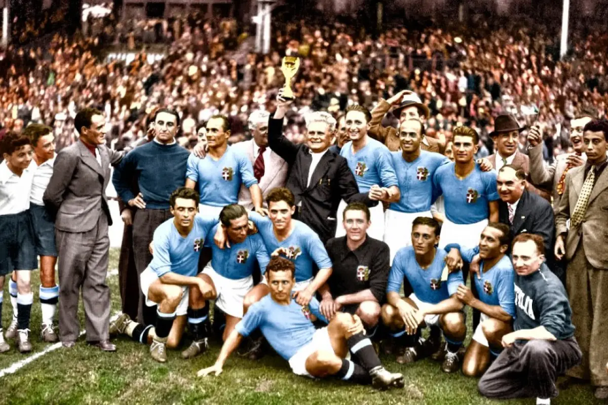 Italia logró el bicampeonato mundial en 1938 