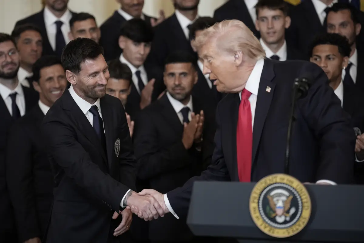 Donald Trump recibió este jueves en la Casa Blanca al Inter Miami de Lionel Messi 