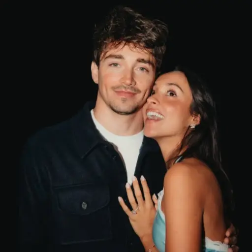 Charles Leclerc y Alexandra Saint  ,Charles Leclerc y Alexandra Saint 