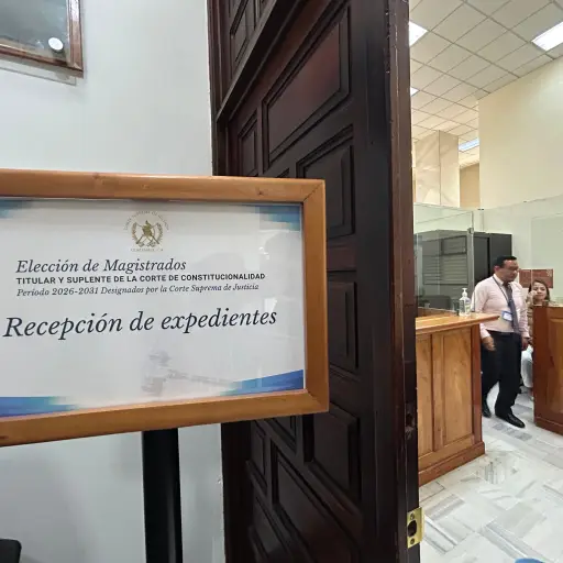 Área de recepción de expedientes de aspirantes a magistrados de la Corte de Constitucionalidad en sede de la CSJ. ,Omar Solís/Emisoras Unidas