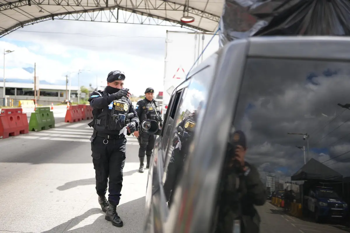 Acciones de las fuerzas de seguridad durante estado de Prevención en Guatemala, marzo 2026., PNC