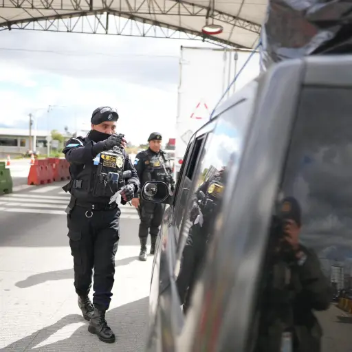 Acciones de las fuerzas de seguridad durante estado de Prevención en Guatemala, marzo 2026. ,PNC