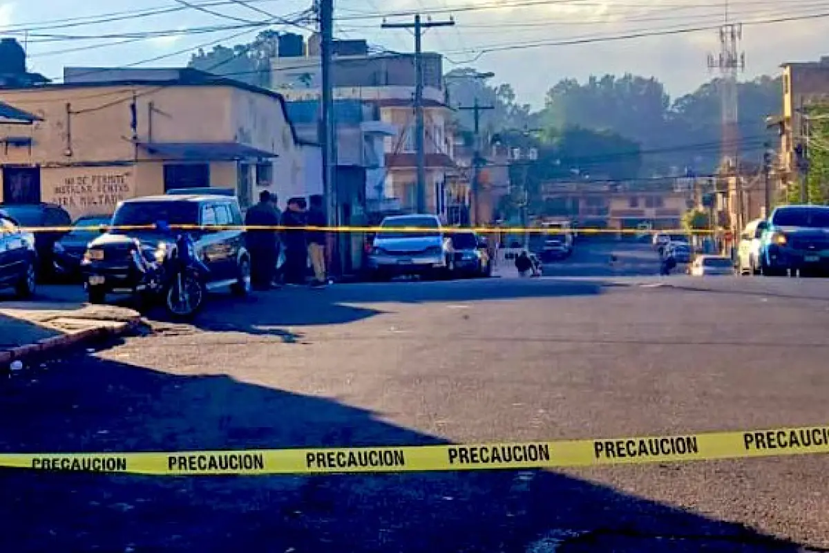 Área donde fue hallada una persona fallecida en zona 12., PMT capitalina/Montejo