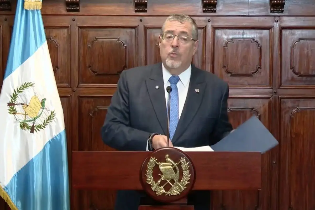 El presidente Bernardo Arévalo durante la conferencia de prensa "La Ronda", el martes 3 de marzo 2026., Gobierno de Guatemala