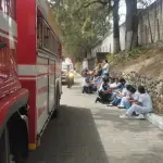 El lugar donde ocurrió la fuga de químicos fue evacuado. ,Bomberos Voluntarios