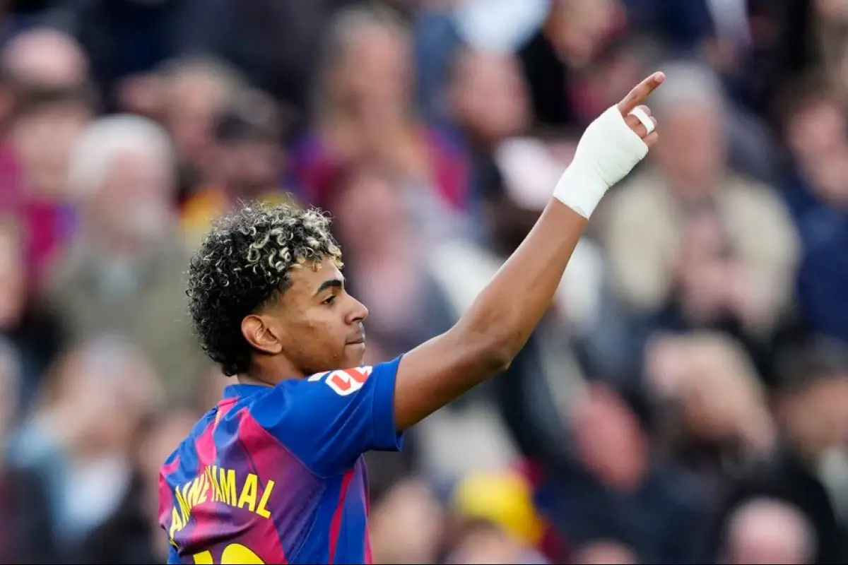 Lamine Yamal marcó triplete en La Liga