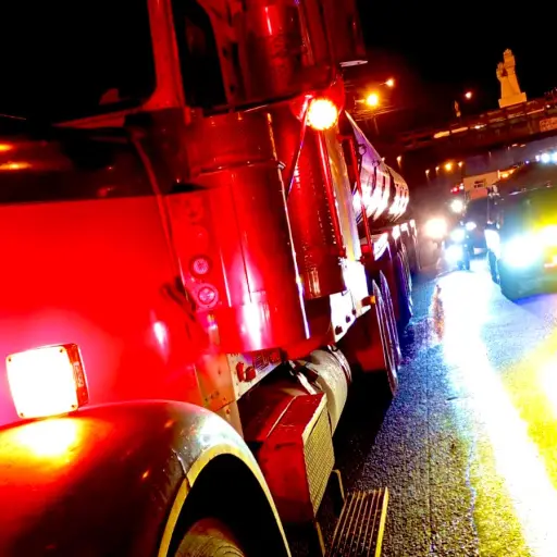 Cabezal está bloqueando la salida de Viaducto Lomas del Norte en zona 17. ,PMT capitalina/Montejo