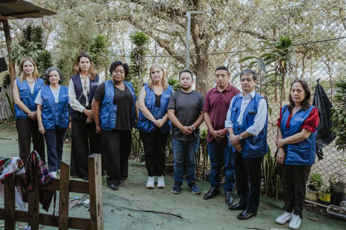 Una delegación de la CIDH visitó, en la cárcel de Mariscal Zavala, a los ex integrantes de los 48 Cantones de Totonicapán, Luis Pacheco y Héctor Chaclán, Foto CIDH