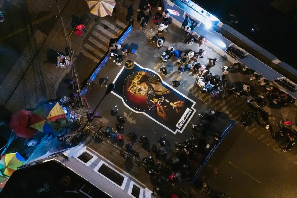 Domino’s se une a la tradición: arte, fe y comunidad en la procesión de Jesús de los Milagros, Domino’s Guatemala