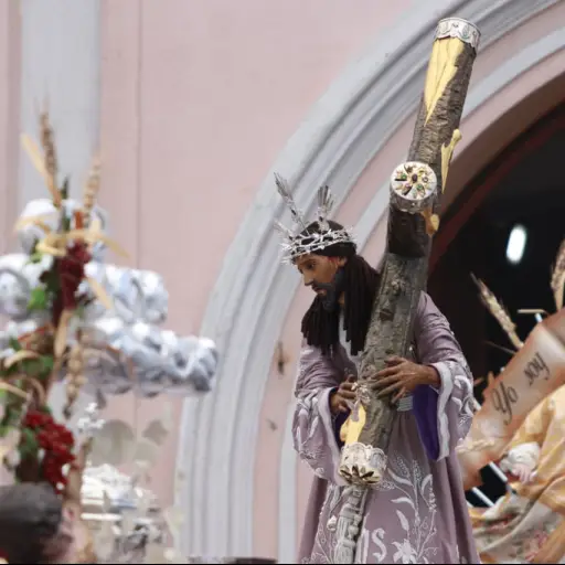 Procesión de Jesús Nazareno de las Tres potencias y Santísima Virgen de Dolores. ,Alex Meoño/Emisoras Unidas