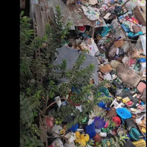 Vivienda en la que se realizó limpieza por orden municipal en Mixco. ,Neto Bran/Facebook