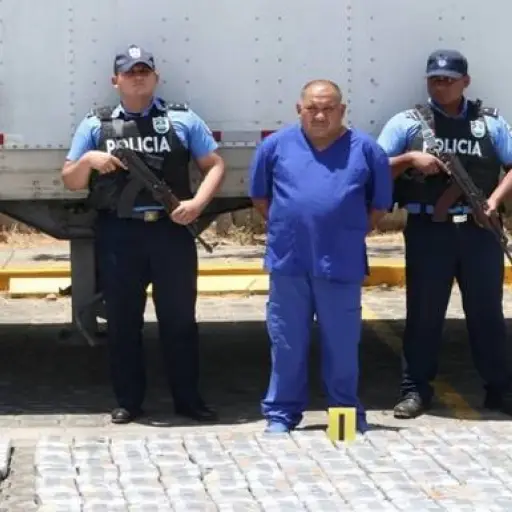 El guatemalteco Juan José Ríos Trujillo, detenido en Nicaragua con un cargamento de droga. ,Policía de Nicaragua