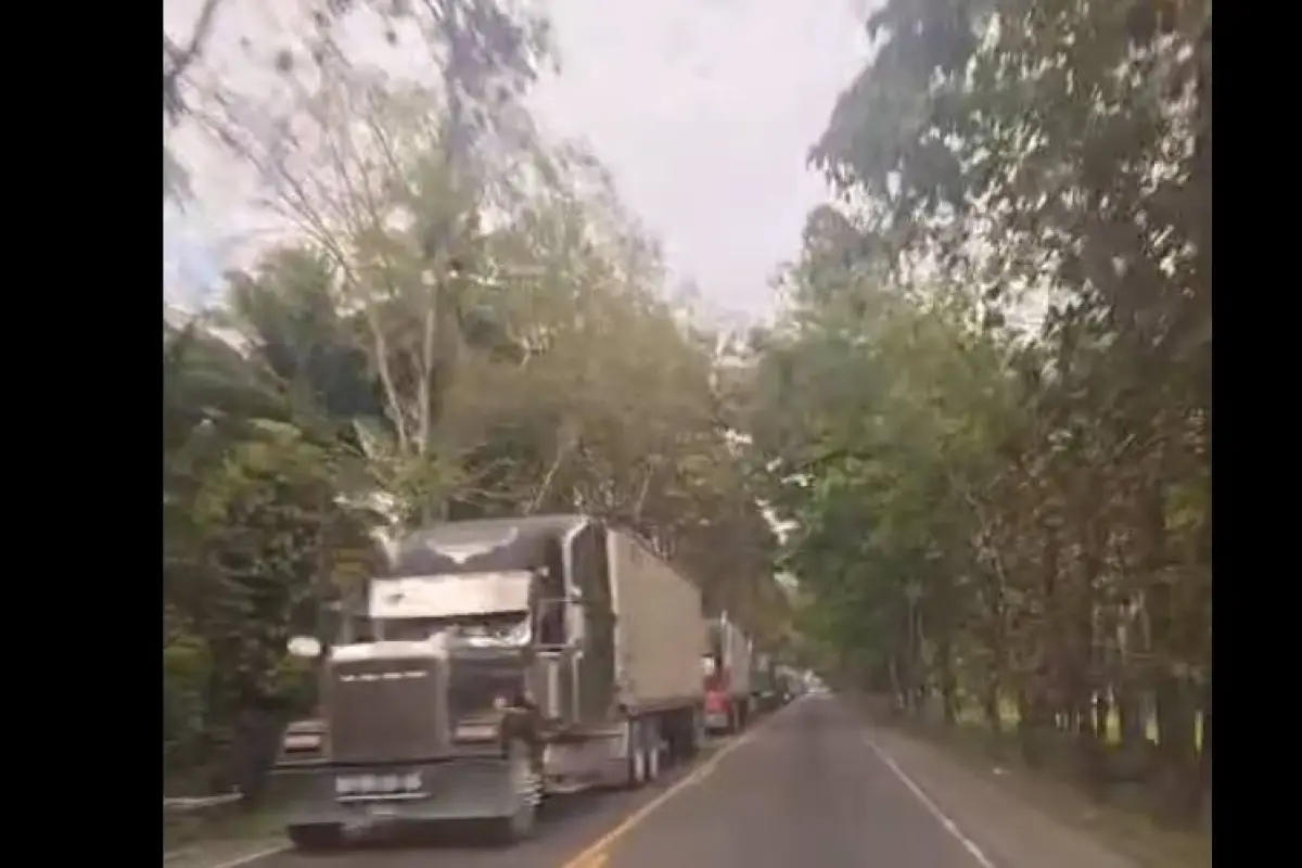 Bloqueo en La Ruidosa, Izabal., Kevin Gómez/EU